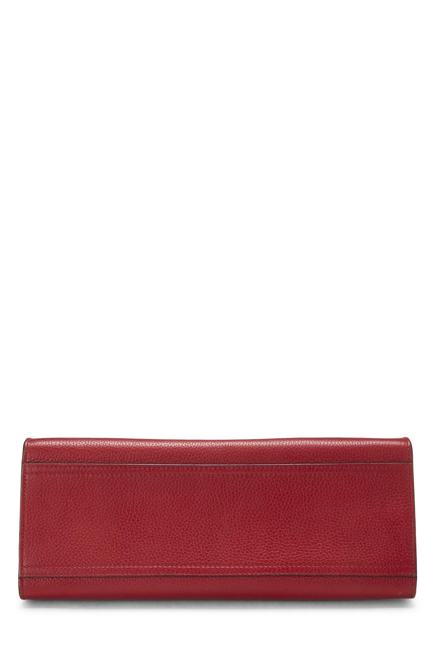 Gucci, Red Leather GG Marmont Top Handle Flap Bag Small, Red