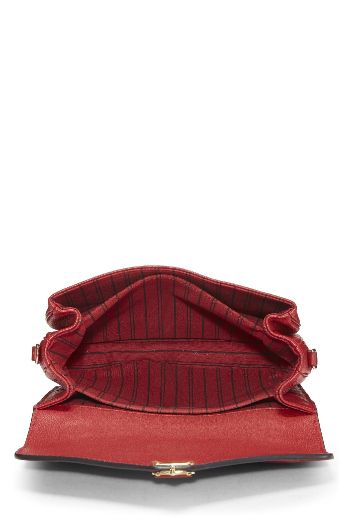 Louis Vuitton,  Red Monogram Empreinte Pochette Metis, Red