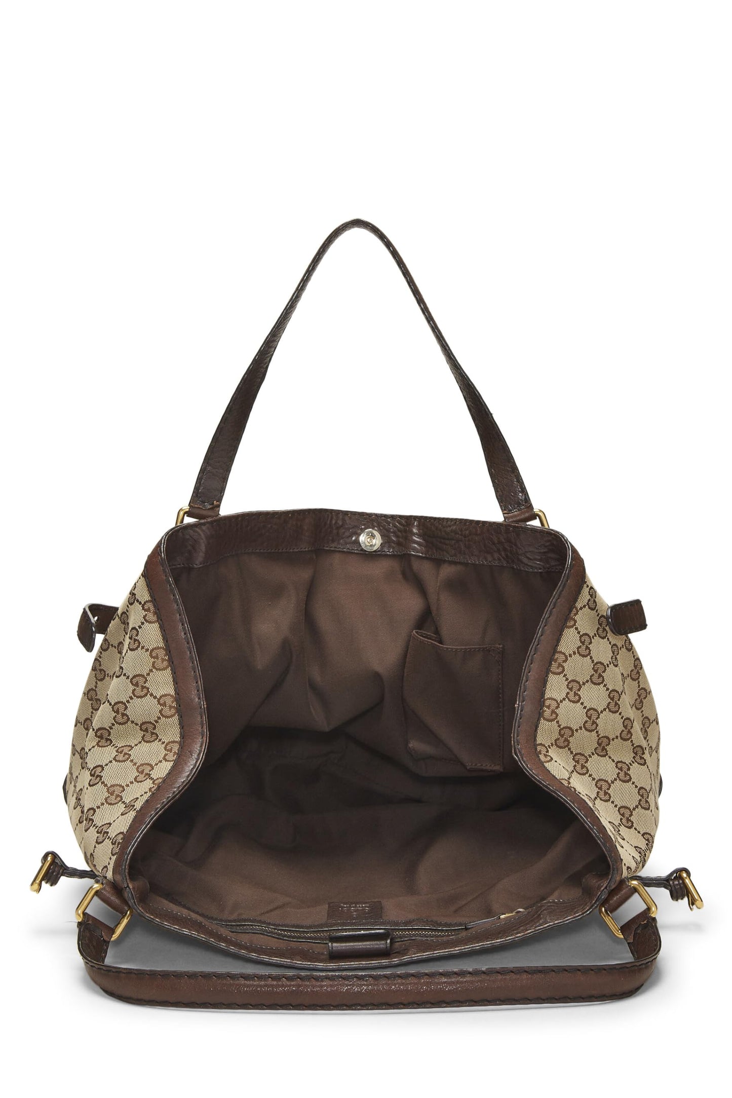Gucci, Original GG Canvas Jockey Tote Large, Brown