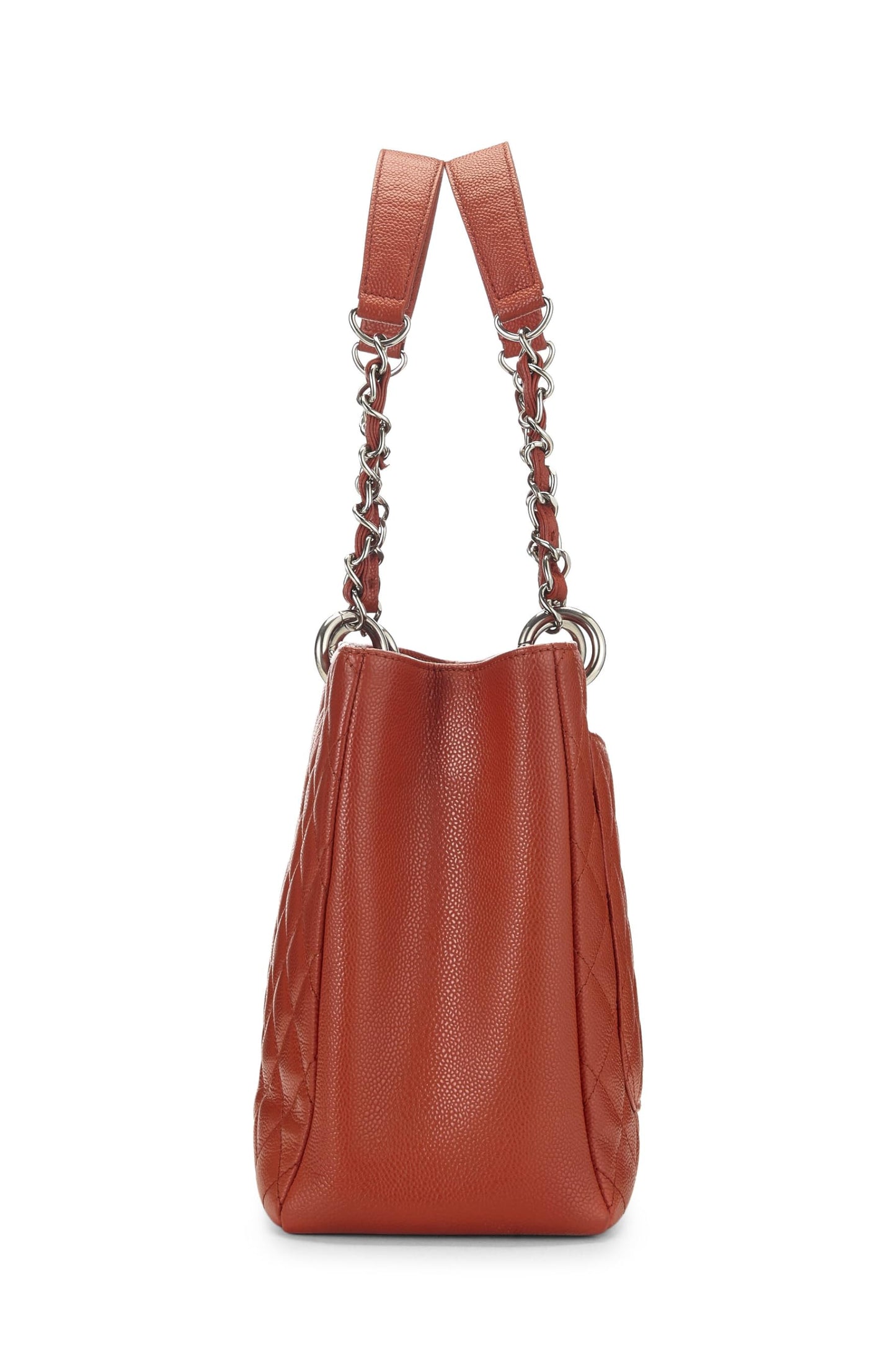 Chanel,  Orange Caviar Grand Shopping Tote (GST), Orange