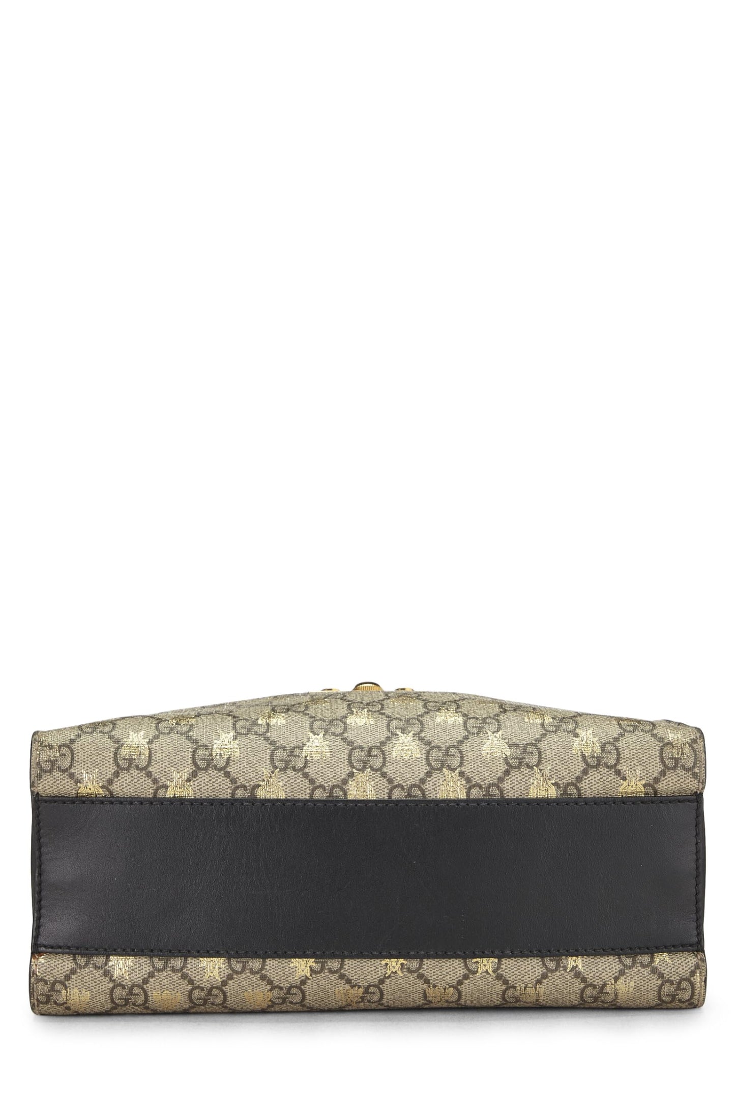Gucci, Black GG Supreme Bee Padlock Tote Small, Black