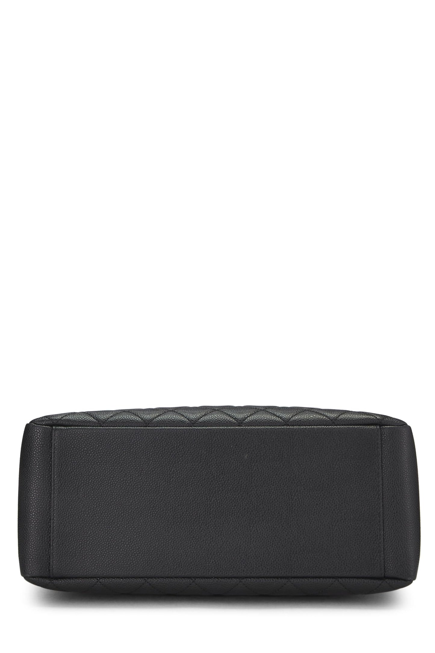 Chanel,  Black Quilted Caviar Grand Shopping Tote (GST), Black