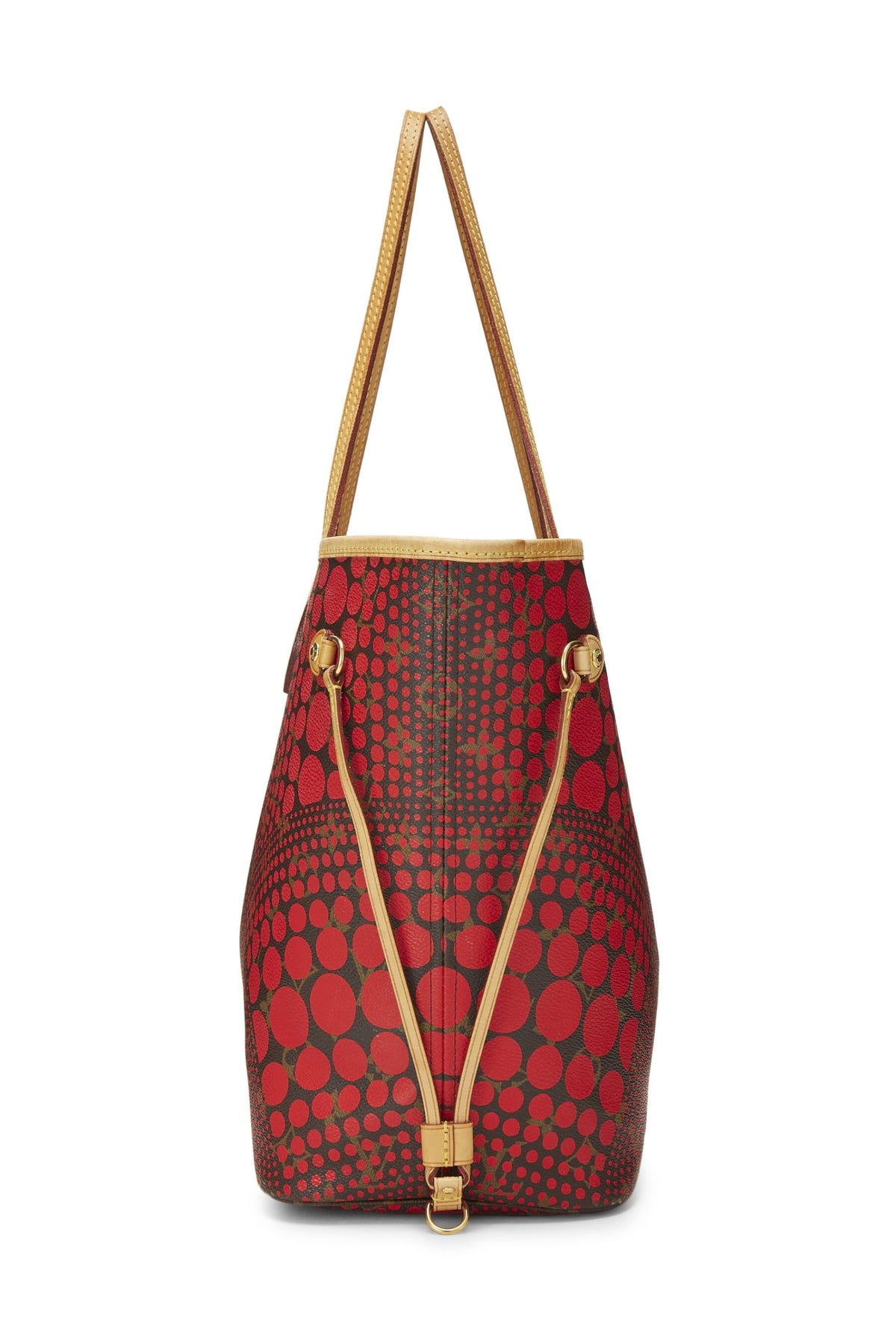 Louis Vuitton,  Yayoi Kusama x Louis Vuitton Red Infinity Dots Monogram Canvas Neverfull MM, Red