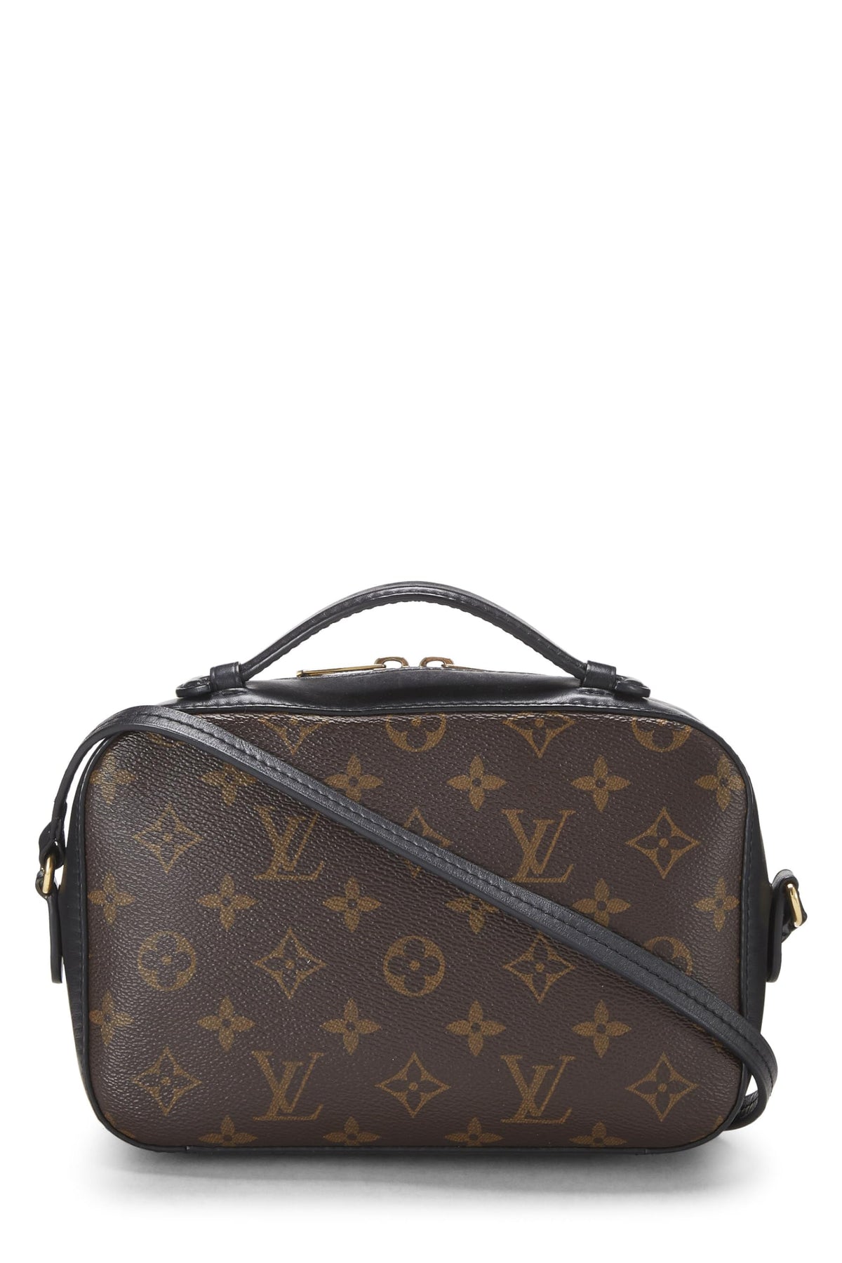Louis Vuitton,  Black Monogram Canvas Saintonge, Black