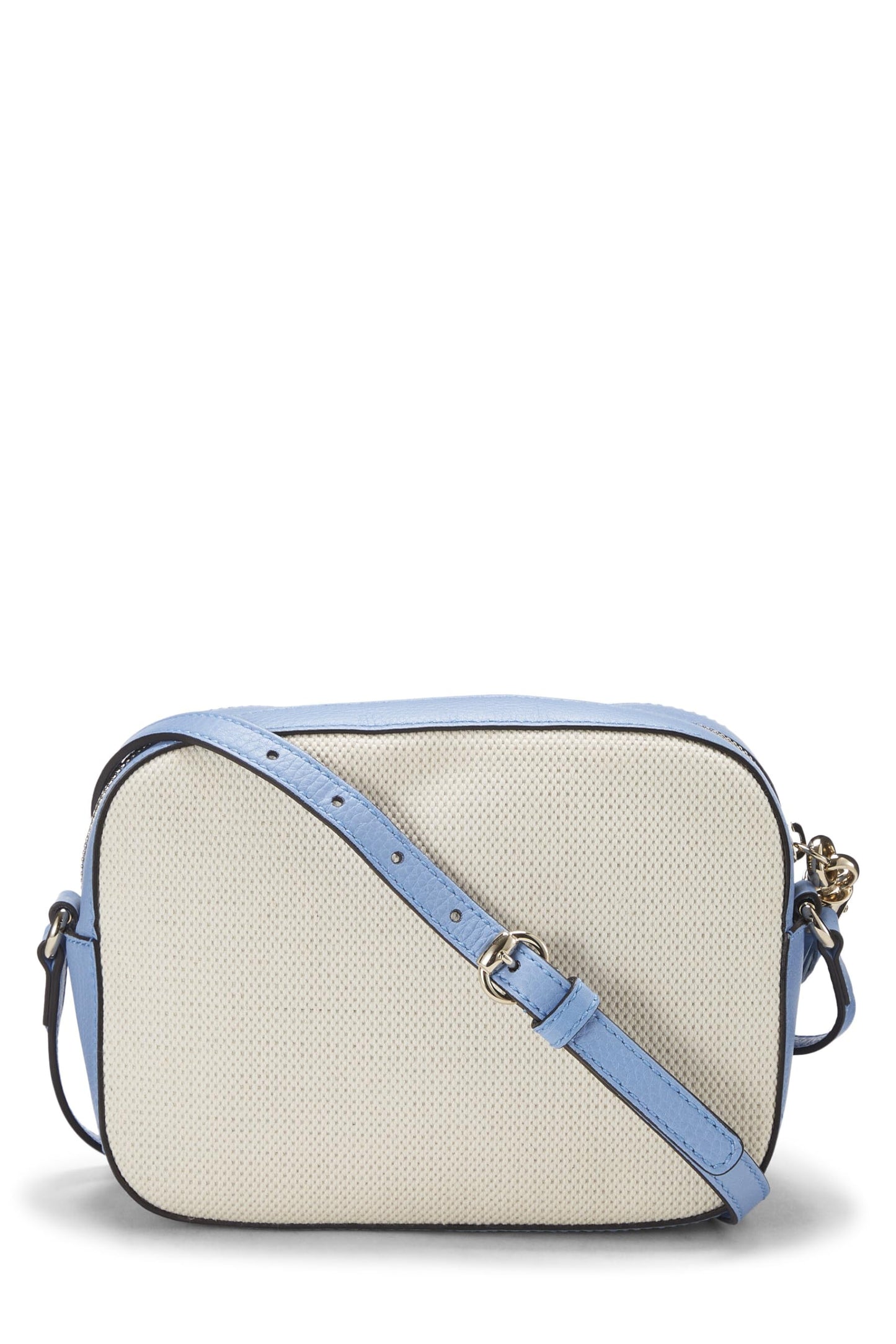 Gucci, White Canvas & Leather Soho Disco, White