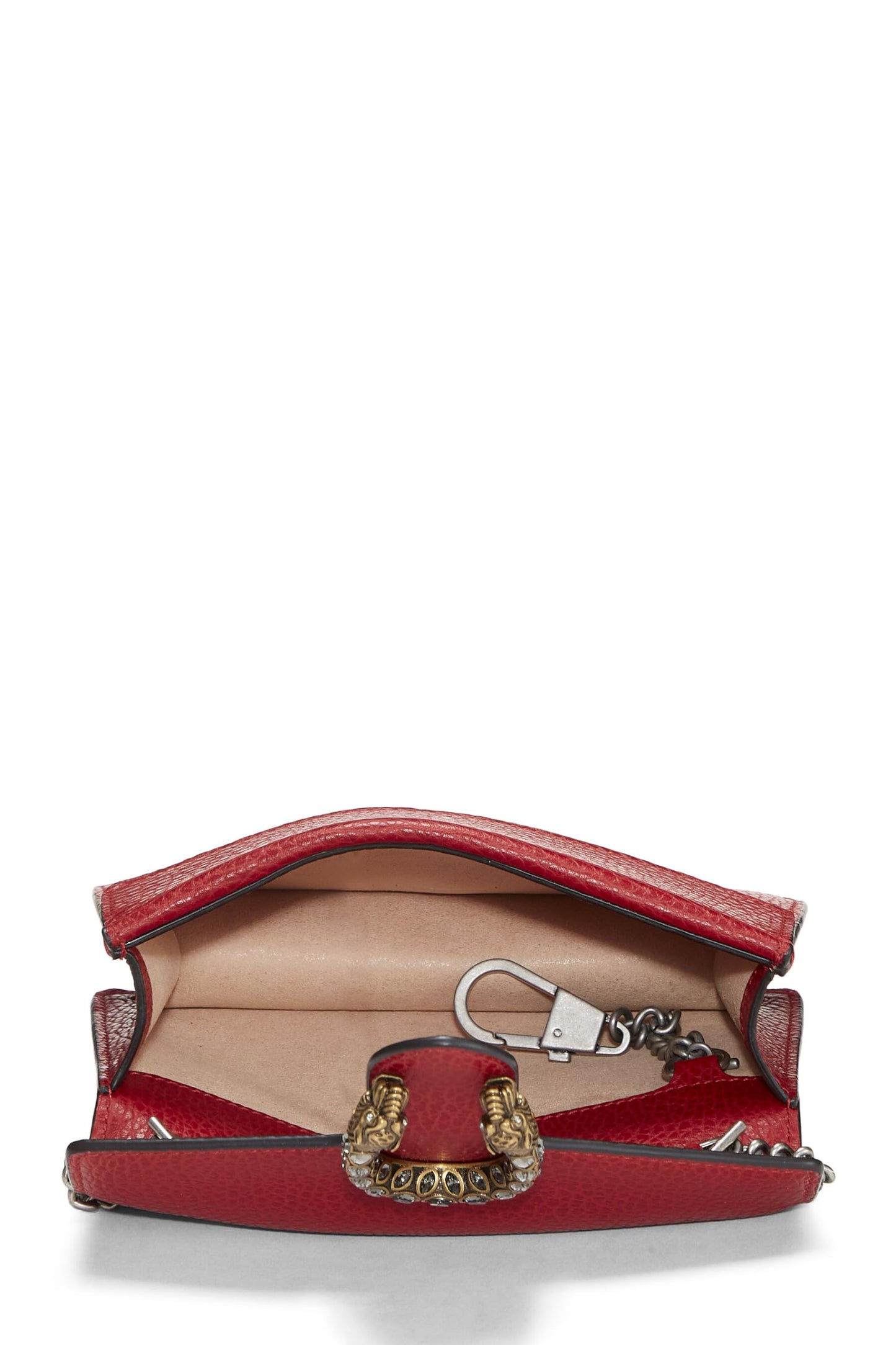 Gucci, Red Leather Dionysus Super Mini, Red