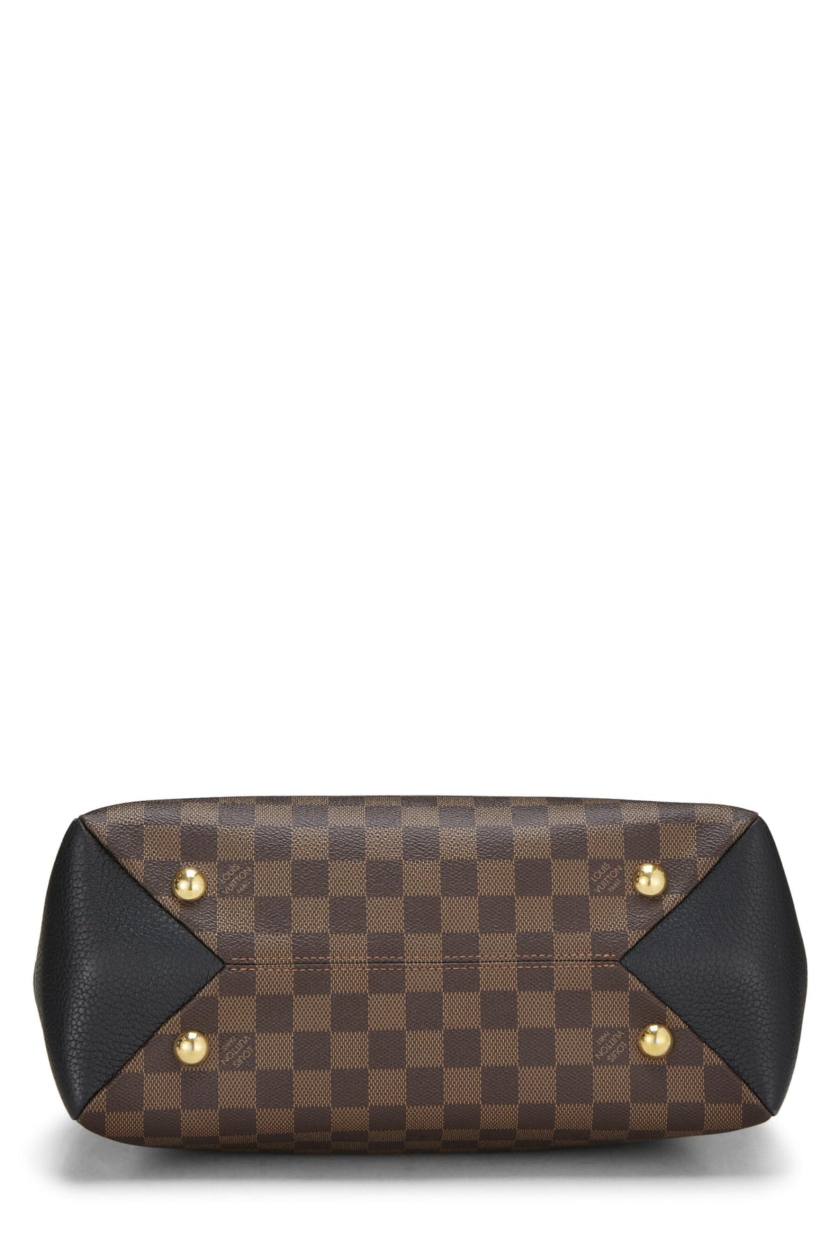 Louis Vuitton,  Damier Ebene Canvas & Black Leather Brittany, Black