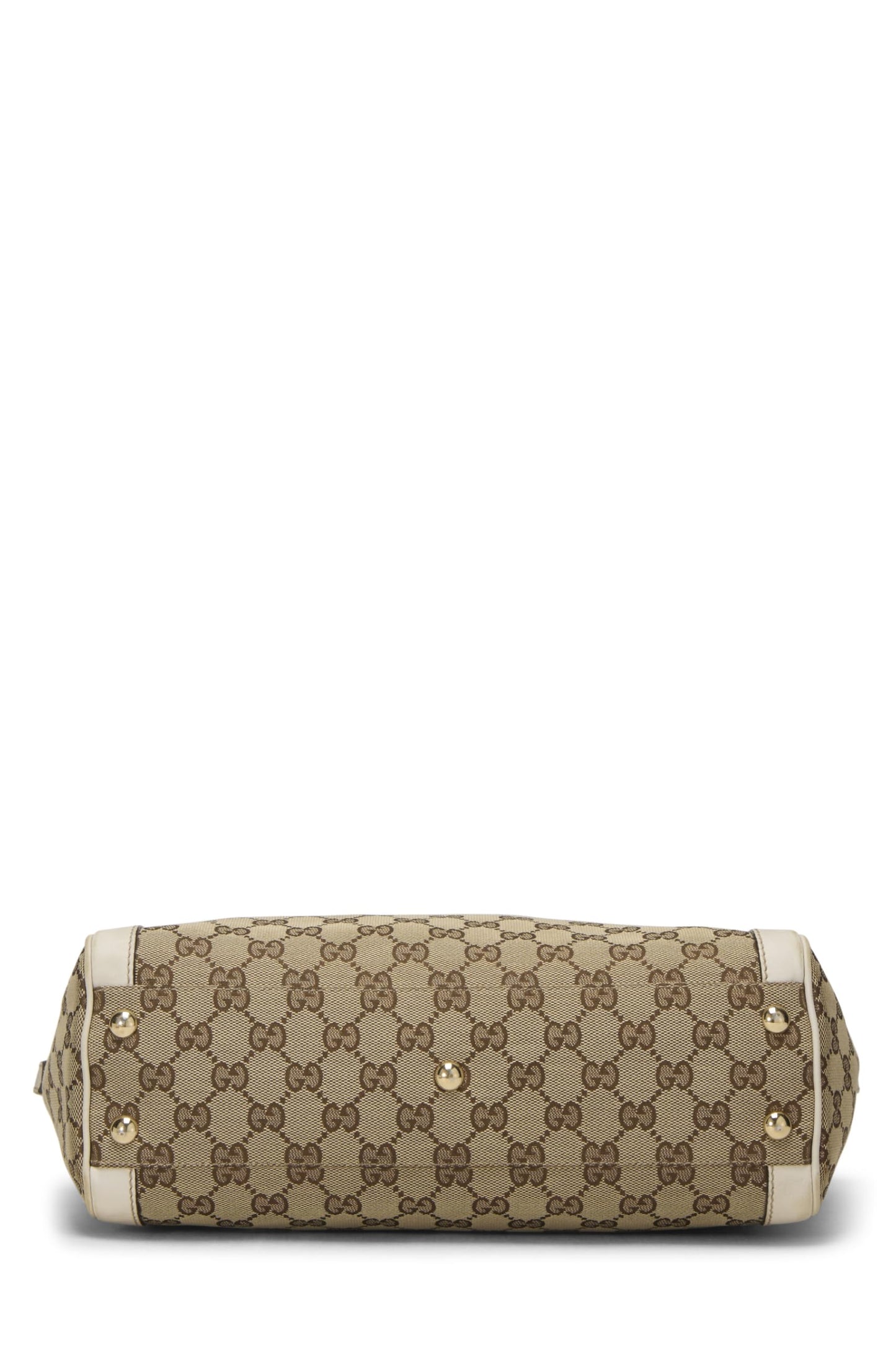 Gucci, White Original GG Canvas Handbag, White