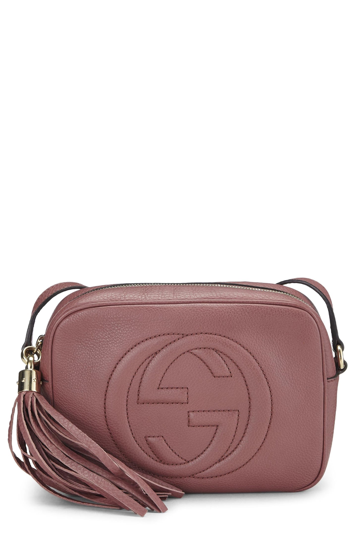 Gucci, Pink Grained Leather Soho Disco, Pink