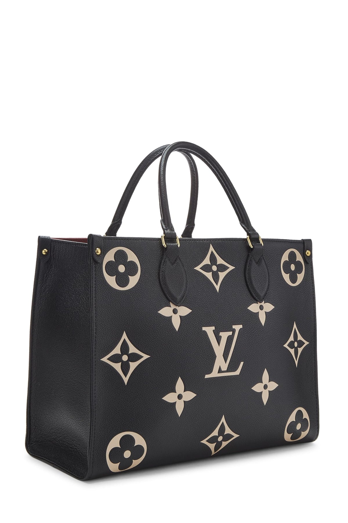 Louis Vuitton,  Black Giant Monogram Empreinte On The Go MM, Black