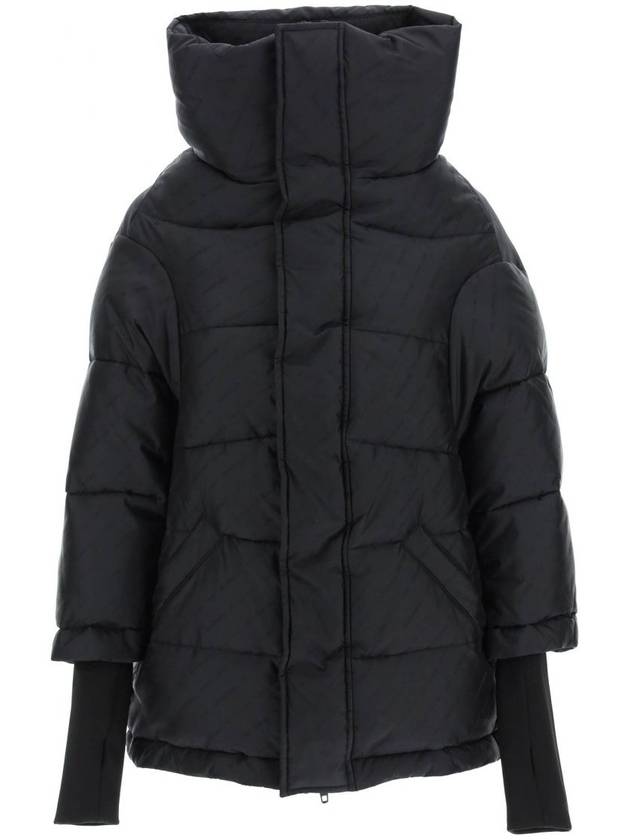 Luxury Balenciaga  Women's Swing Logo Puffer Down Padding Black