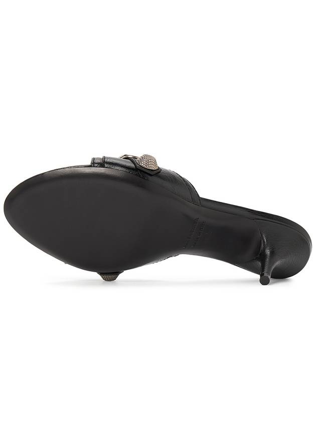 Luxury Balenciaga  Cagole Sandal Heels Black