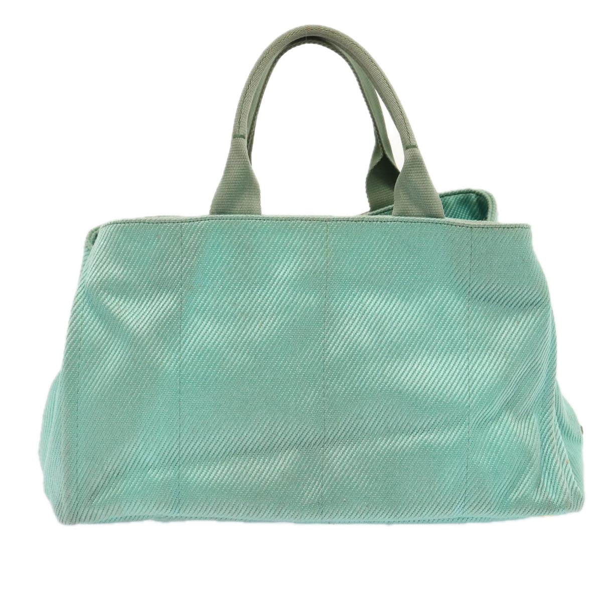 PRADA Canapa GM Hand Bag Canvas Blue Auth 72696