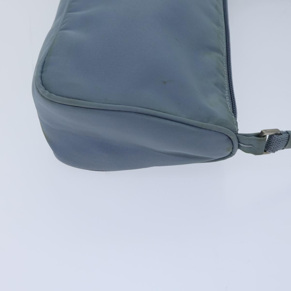 PRADA Accessory Pouch Nylon Light Blue Auth 72954