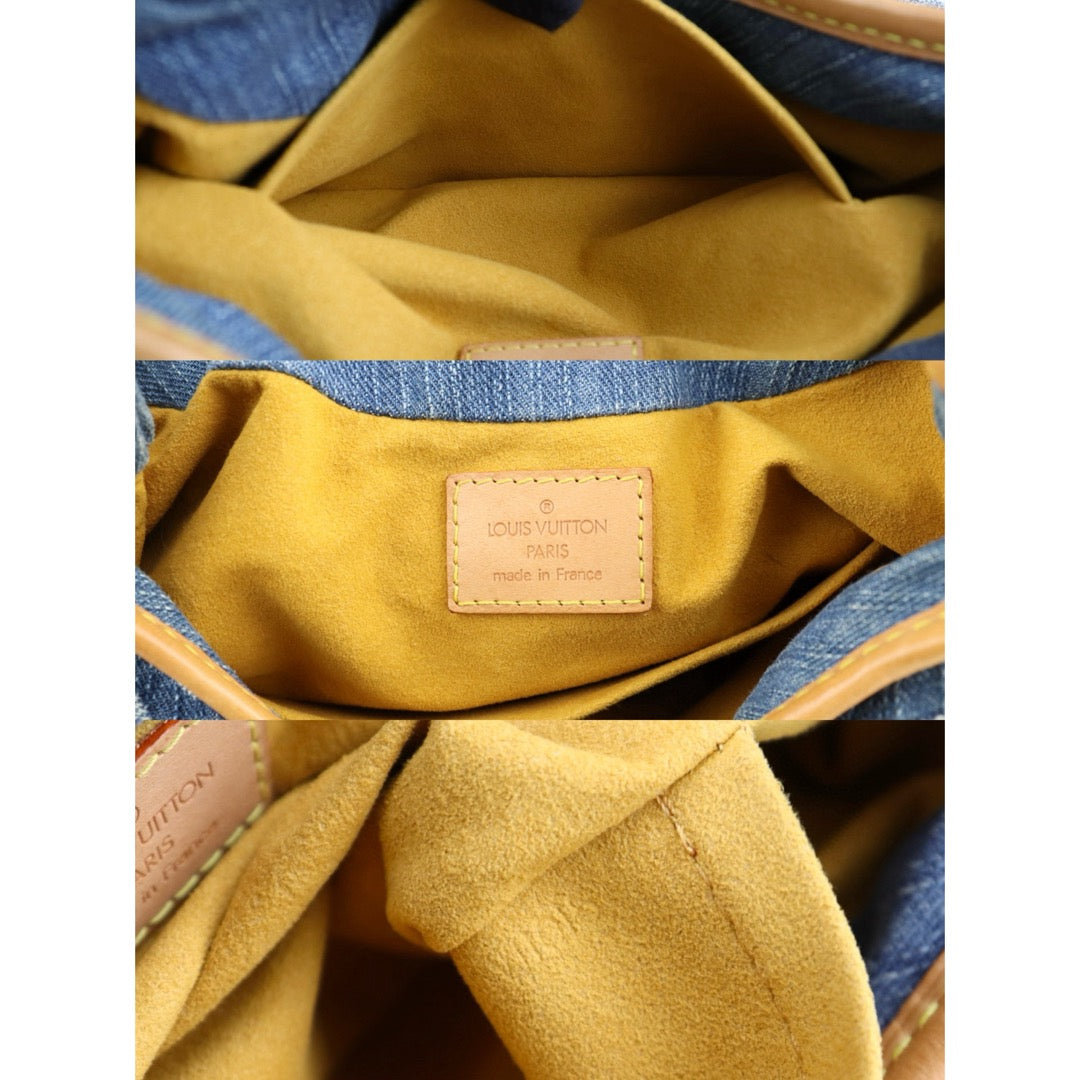 Good ( Rank AB)｜  LV Monogram Denim Pleaty Hand Bag ｜S25011503