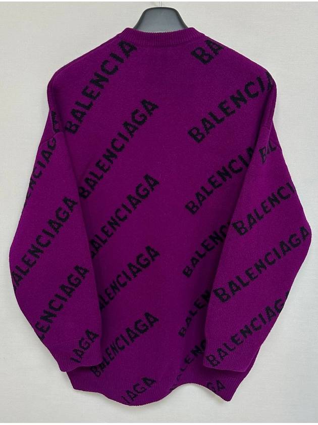 Luxury Balenciaga  Logo over knit sweater 110