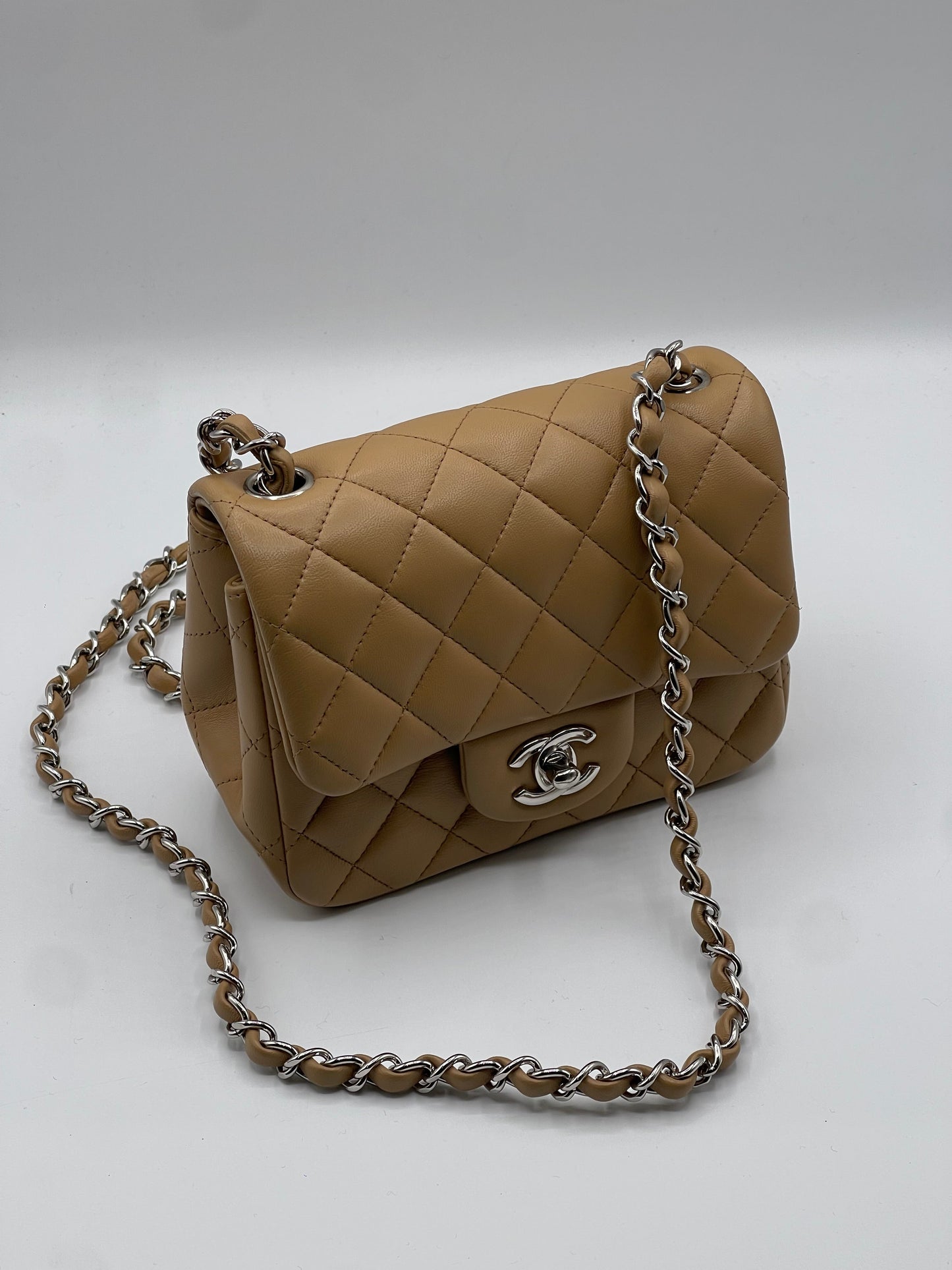 Chanel - Sac 11.12 Mini Timeless beige