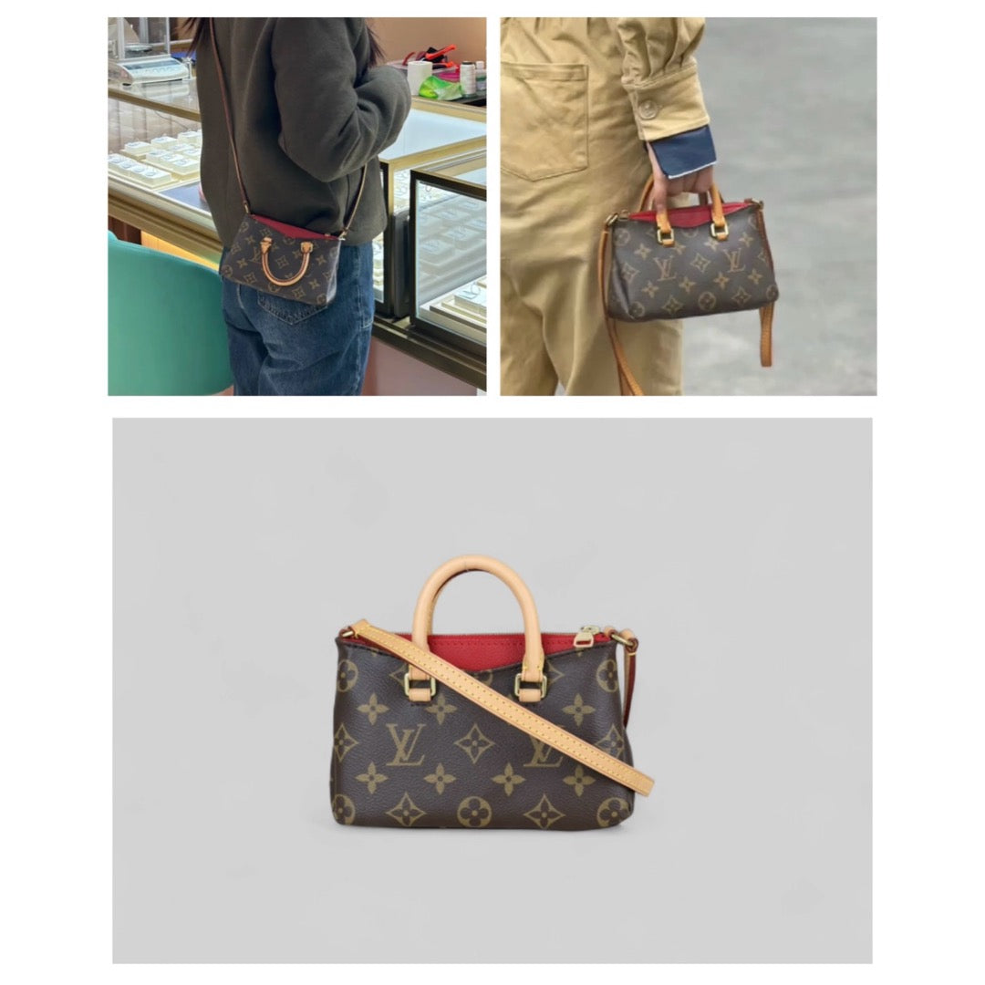 Very Good ( Rank A)｜LV Monogram Pallas Nano Handbag With Shoulder Bag｜X25040710