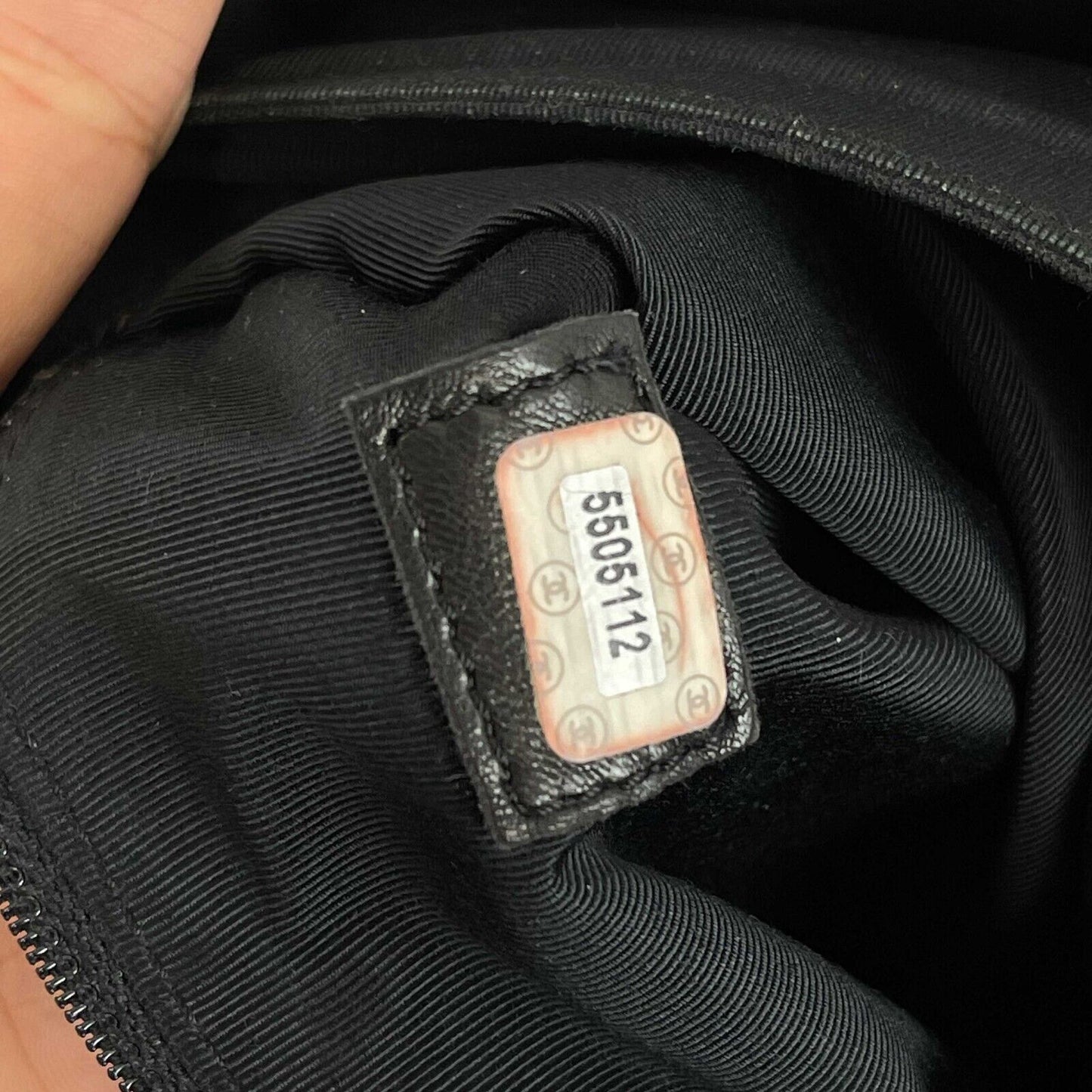 CHANEL Vintage 90's Caviar CC Black Backpack Bag
