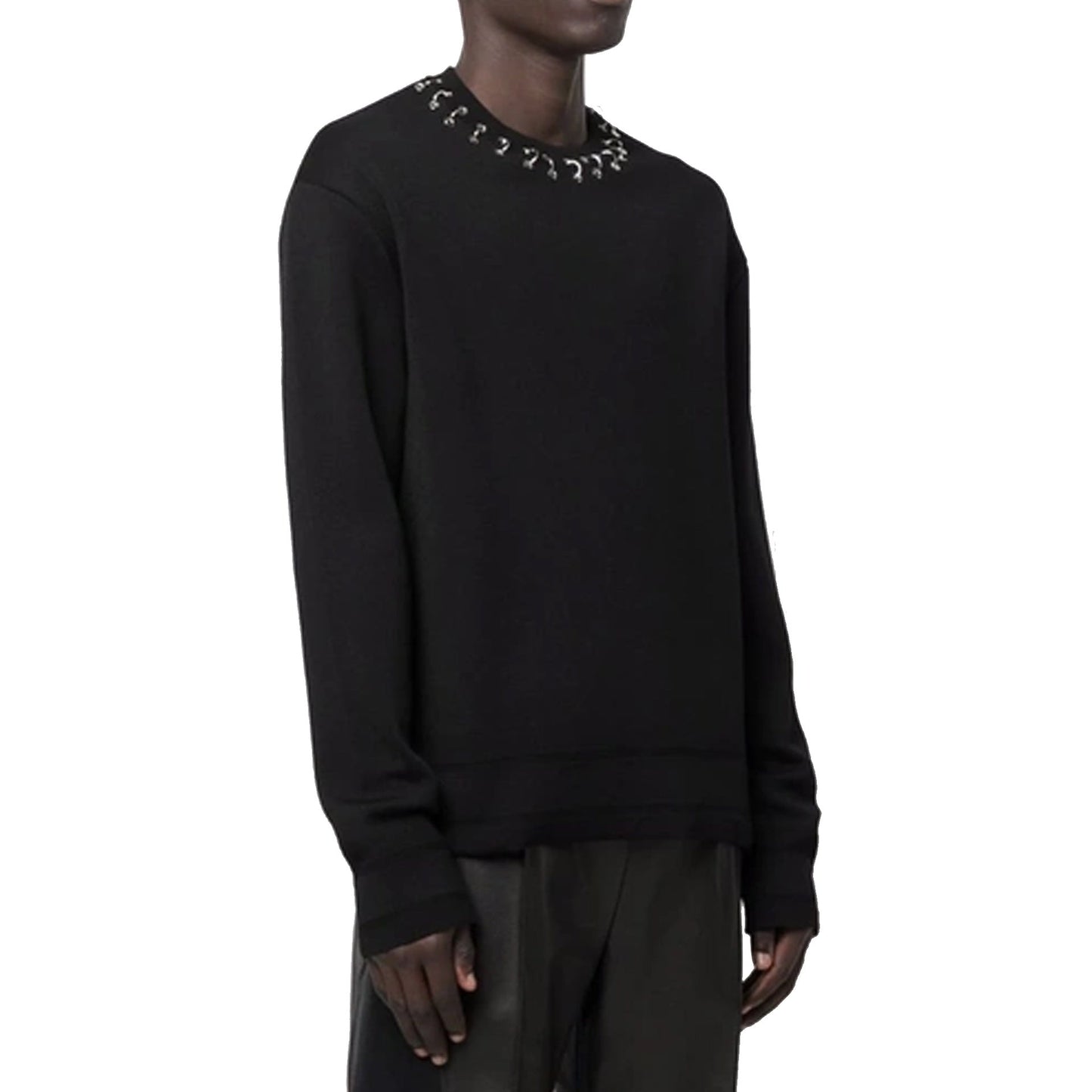 Givenchy Hoop Detailed Neckline Jumper Men