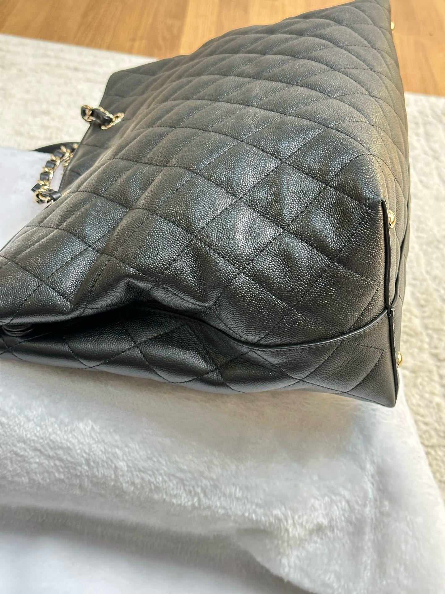 Chanel Medium Classic CC Shopping Tote Quilted Calfskin