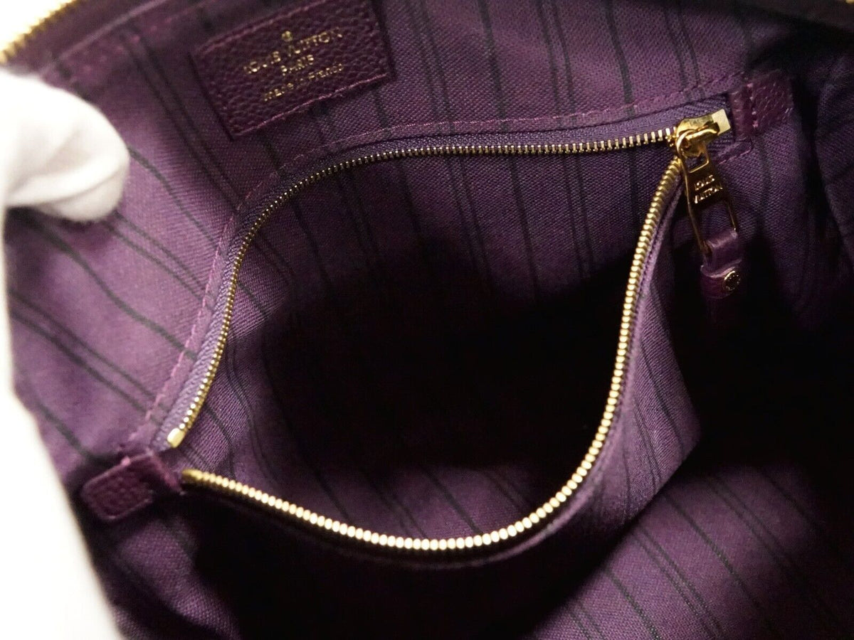 Louis Vuitton Purple Leather Speedy 25 handbag bag