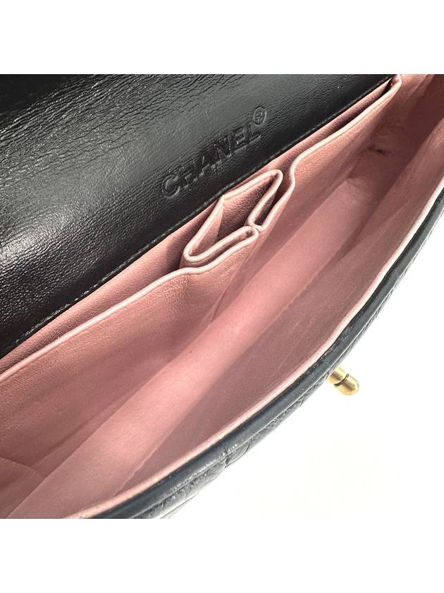 Lambskin chocolate bar baguette shoulder bag Chanel