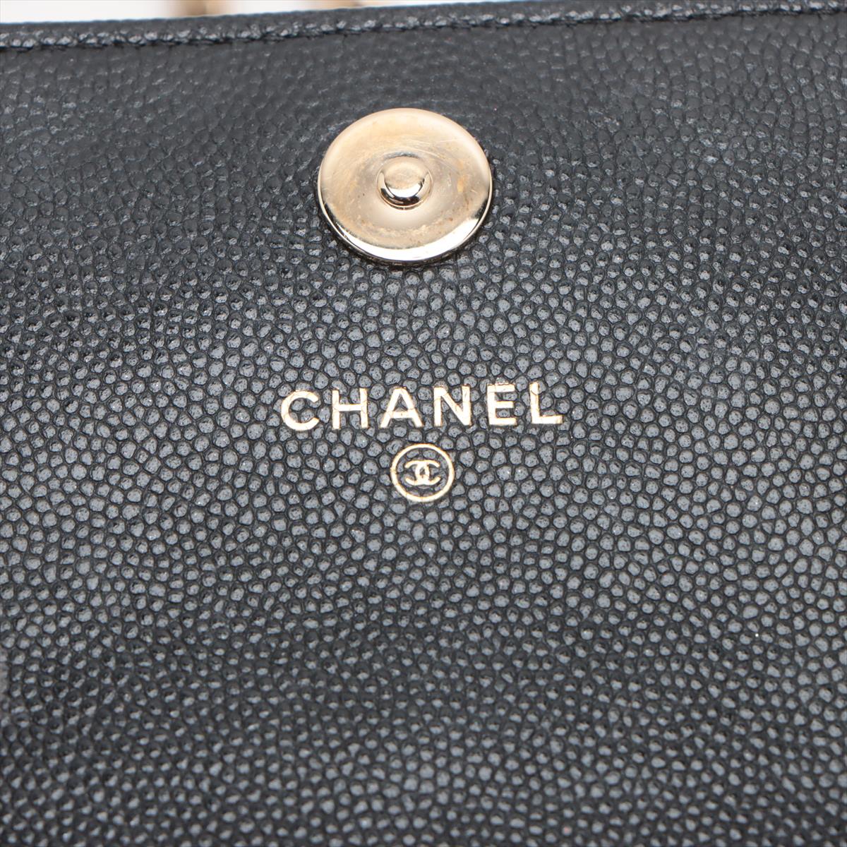 Chanel Matrasse Caviar S Chain Shoulder Bag Phone Case Black G  32rd