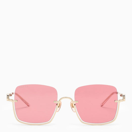 Gucci Square Gold Sunglasses Women