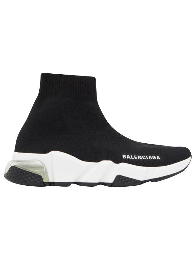 Luxury Balenciaga  Speedrunner Clear Sole High Top Sneakers Black