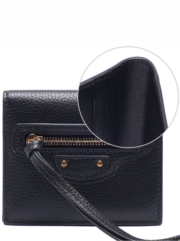 Luxury Balenciaga  Neo Classic Half Wallet Black