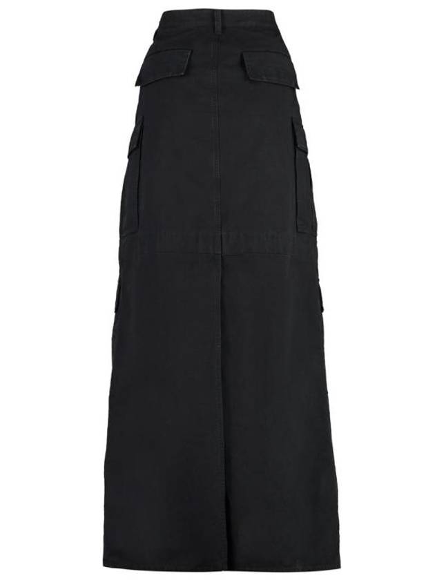 Luxury Balenciaga  Apron Cargo Pants A Line Skirt Black Black