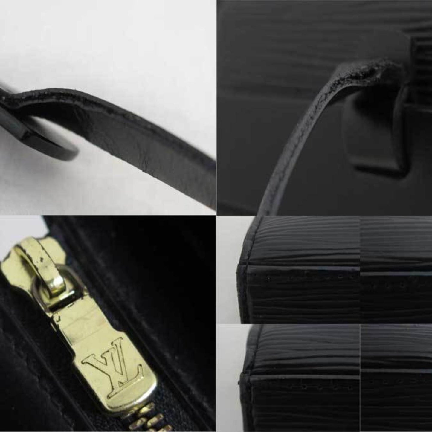 Louis Vuitton Black Leather Croisette tote bag