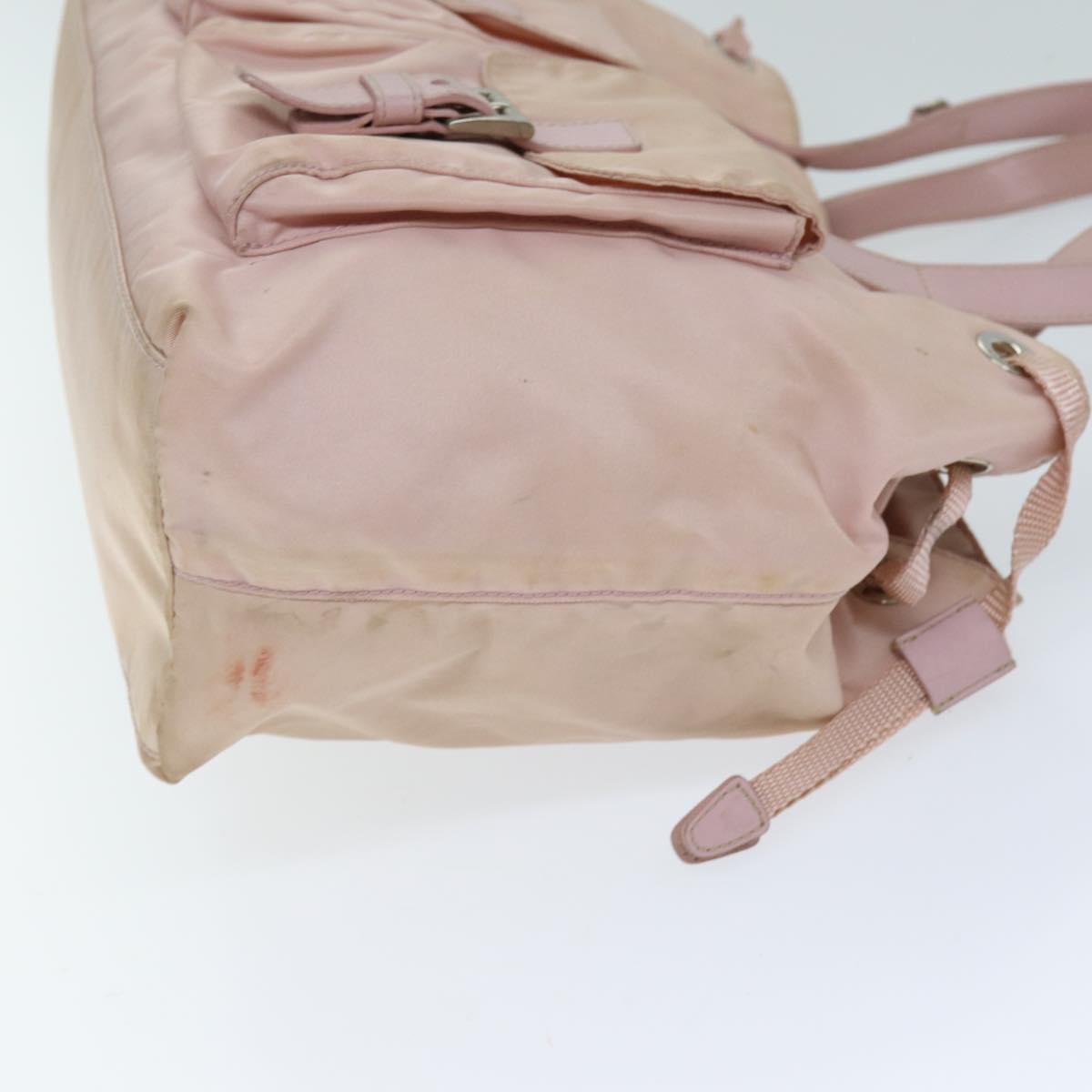 PRADA Tote Bag Nylon Pink Auth 73735