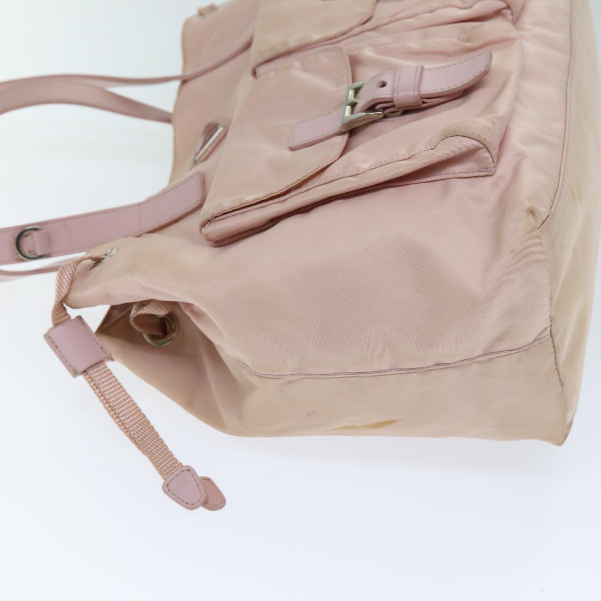 PRADA Tote Bag Nylon Pink Auth 73735