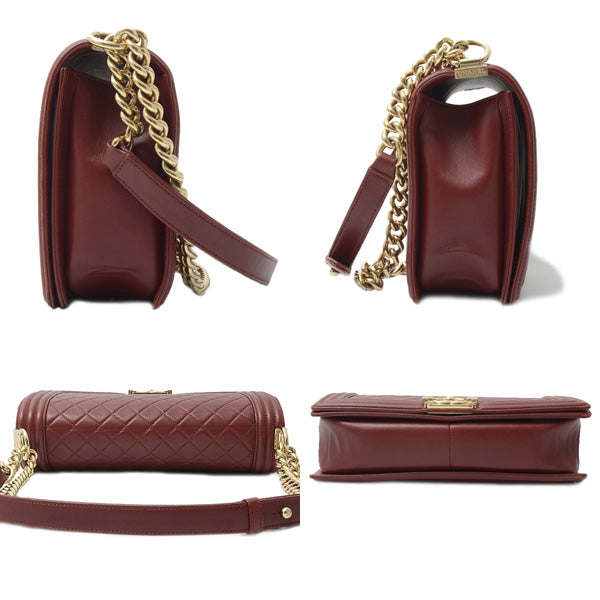 Chanel Lambskin Boy Chain Shoulder Bag