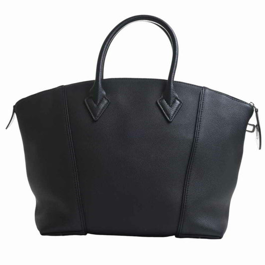 Louis Vuitton Black Leather Lockit handbag bag