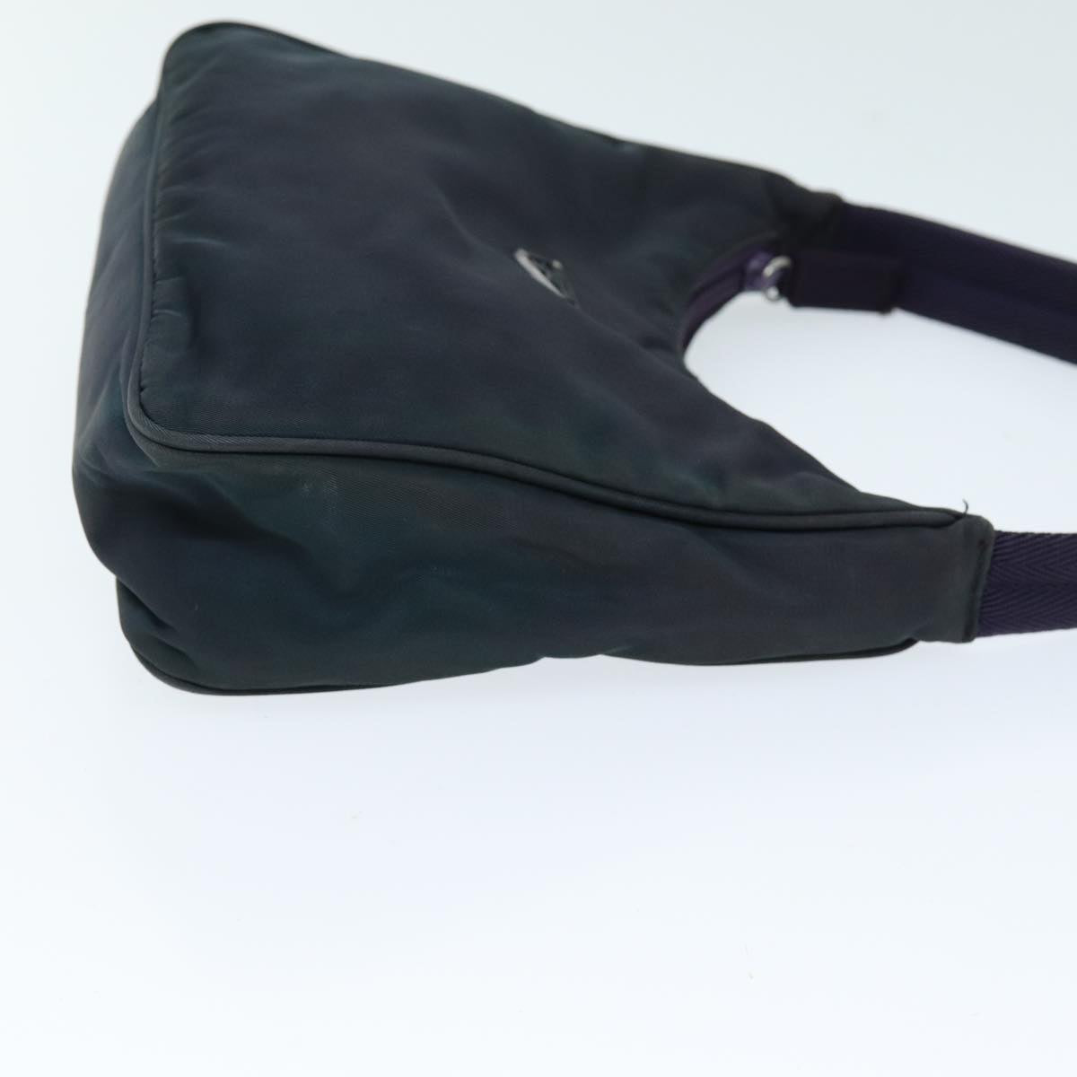 PRADA Hand Bag Nylon Green Auth 73868