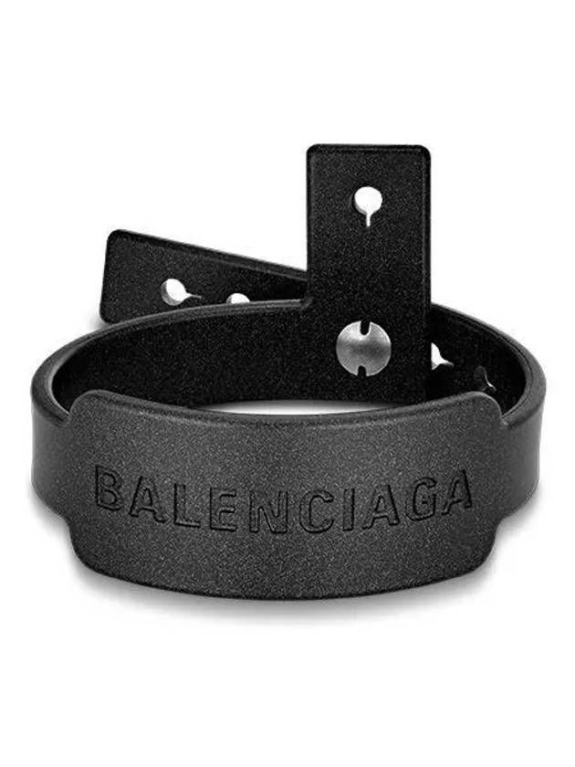 Luxury Balenciaga  Logo Festival Bracelet Black