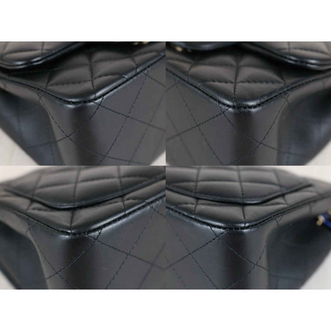 Very Good ( Rank A)｜ CHANEL  Matrasse Lamb Skin 17 Black Shoulder Bag Made In 2018～2019 Year ｜W25030601