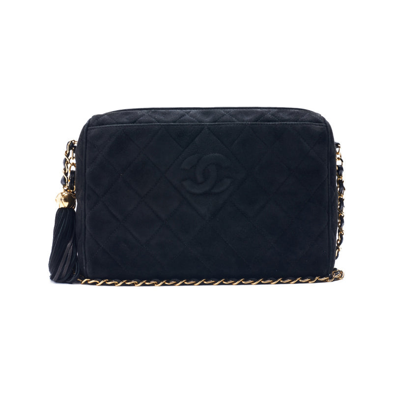 Chanel Matrasse Coco Chain Shoulder Swede Black  Shoulder Bag Mini Shoulder Bag  Shoulder Bag Hybrid 【French】【 Ship】 Dharma Sharma Online