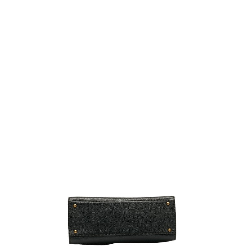 Chanel Logo Handbags Handbags Black Leather  Chanel