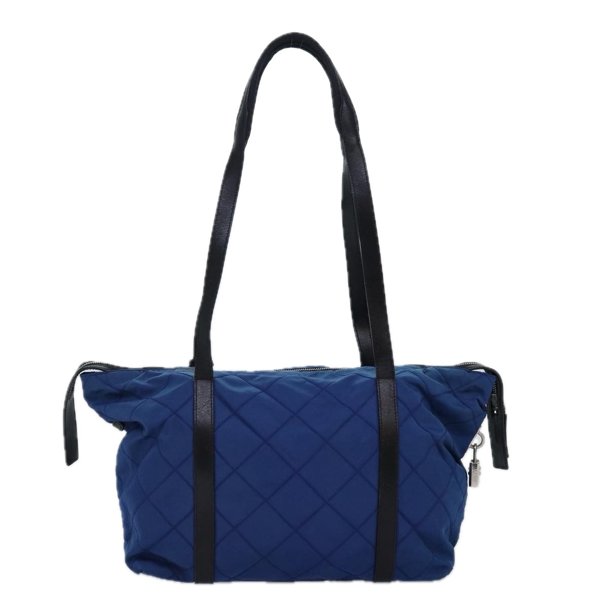 PRADA Tote Bag Nylon Blue Auth 74236