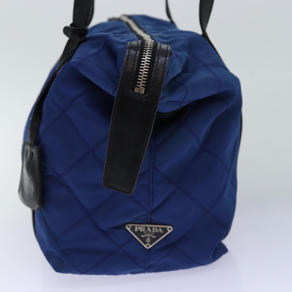 PRADA Tote Bag Nylon Blue Auth 74236