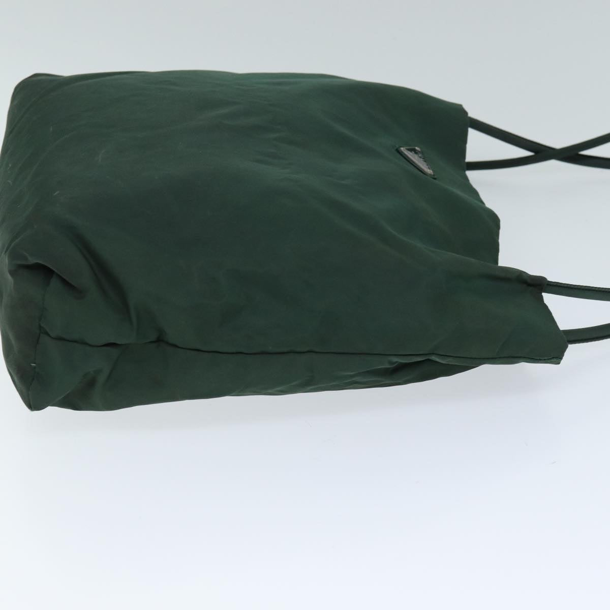 PRADA Tote Bag Nylon Green Auth 74540