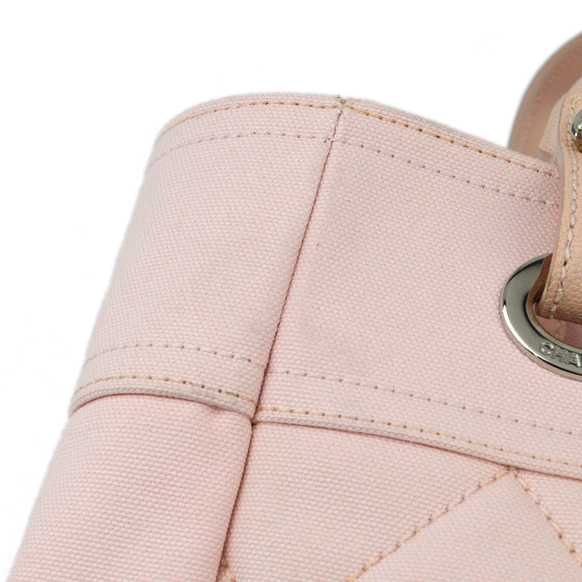 Chanel Pink Canvas Paris-Biarritz PM Tote Handbag