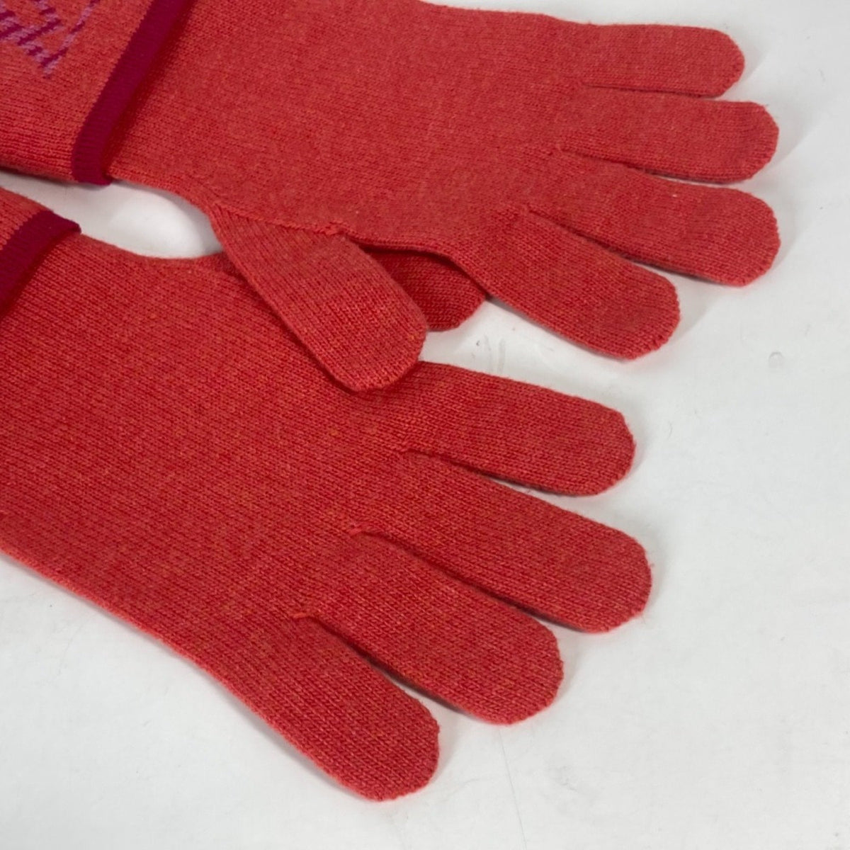 Louis Vuitton pink  Color Wool Cashmere Warm Gloves
