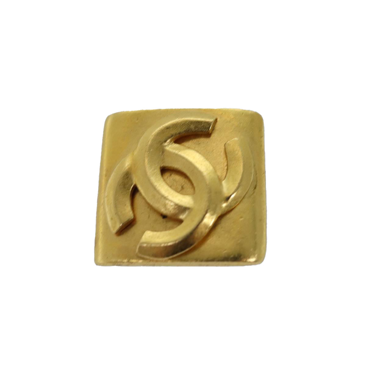 Top Quality Chanel Earring Gold Tone CC Auth 74758