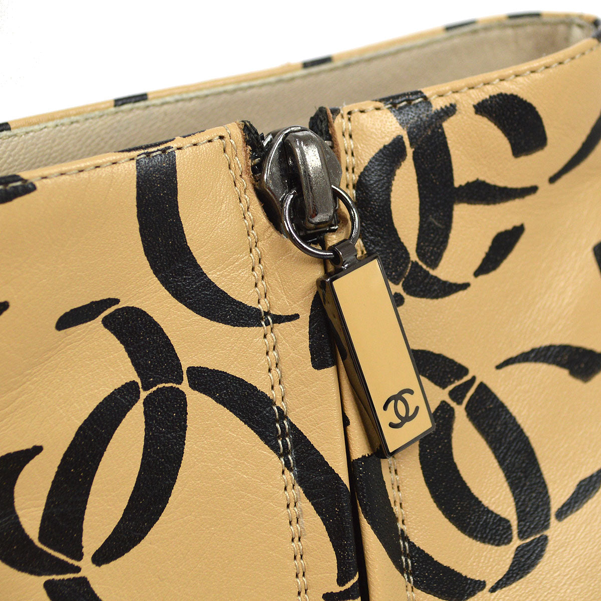 Chanel Fall 2000 Ankle Boots Shoes #37 1/2