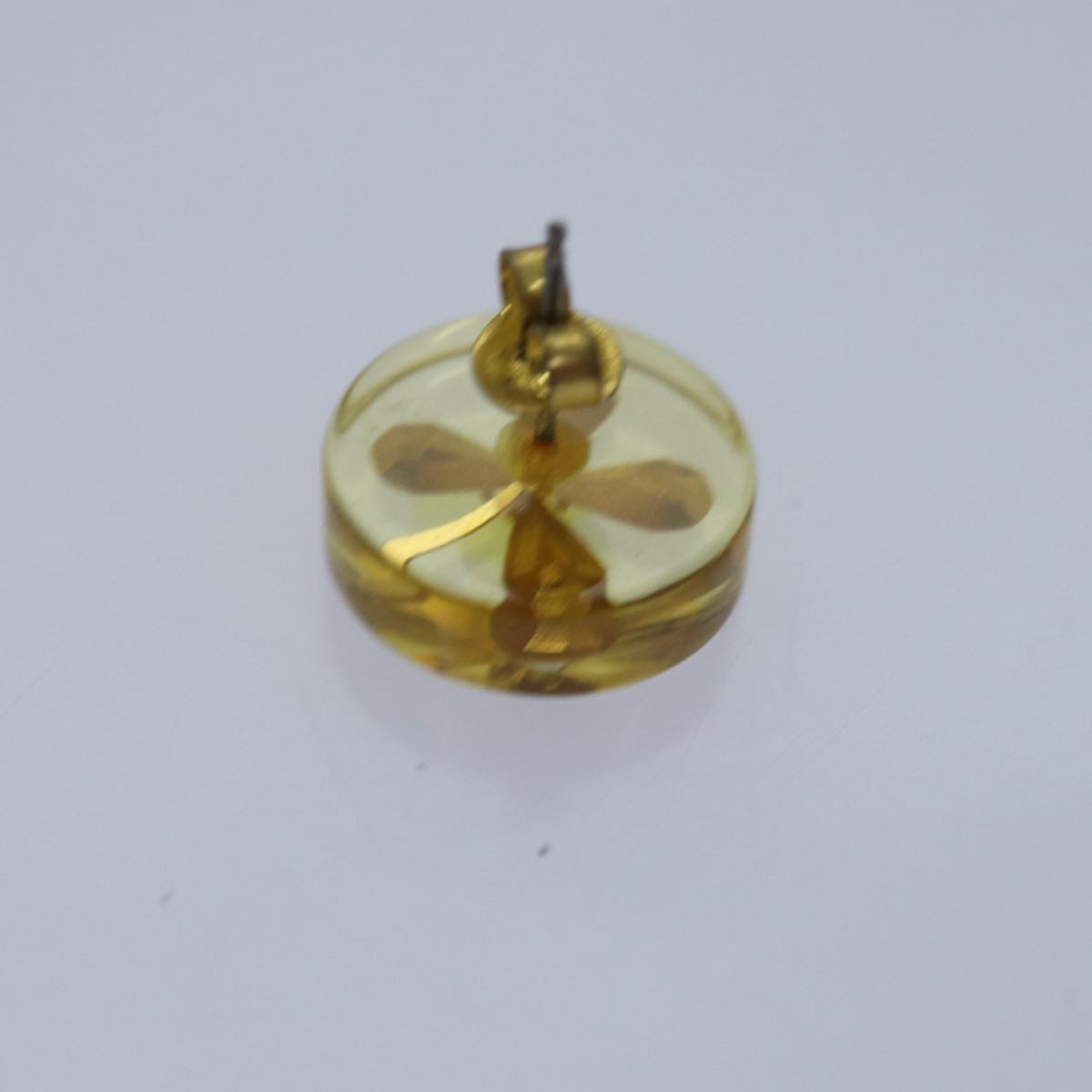 Top Quality Chanel Pierce Earring Gold CC Auth 74802